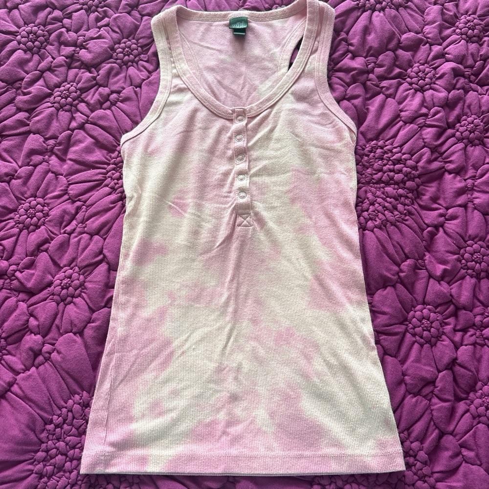 Pink Sleeveless Tank Top